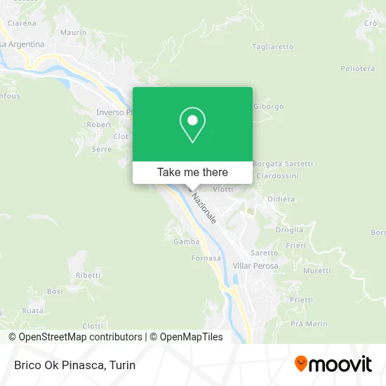 Brico Ok Pinasca map