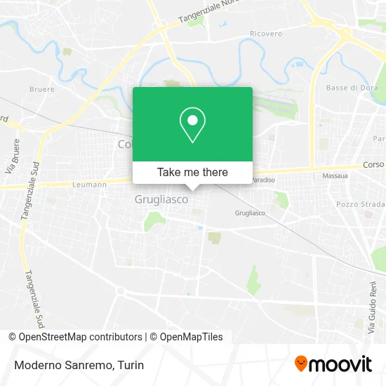 Moderno Sanremo map