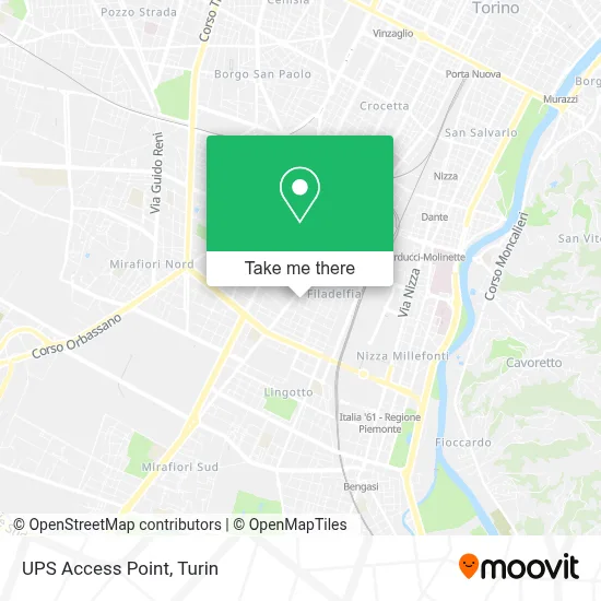 UPS Access Point map