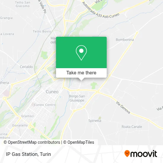 IP Gas Station map