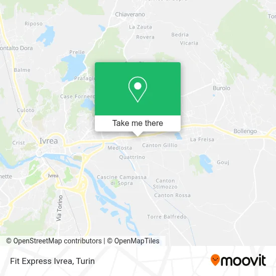 Fit Express Ivrea map