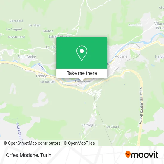 Orfea Modane map