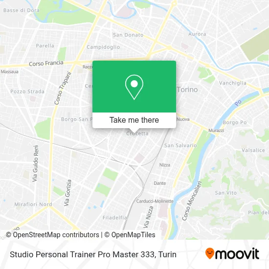 Studio Personal Trainer Pro Master 333 map