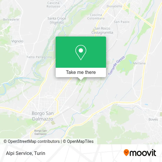 Alpi Service map