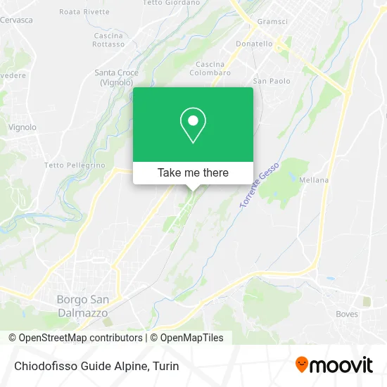 Chiodofisso Guide Alpine map