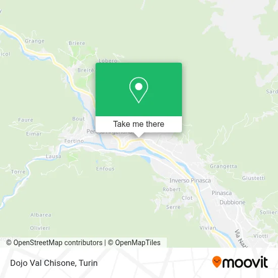 Dojo Val Chisone map