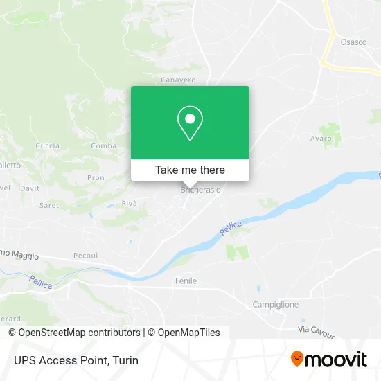 UPS Access Point map