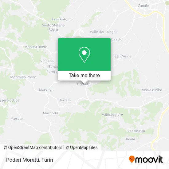 Poderi Moretti map