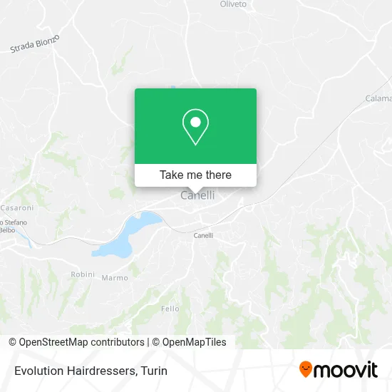 Evolution Hairdressers map