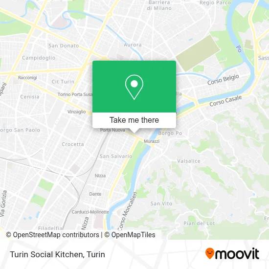 Turin Social Kitchen map