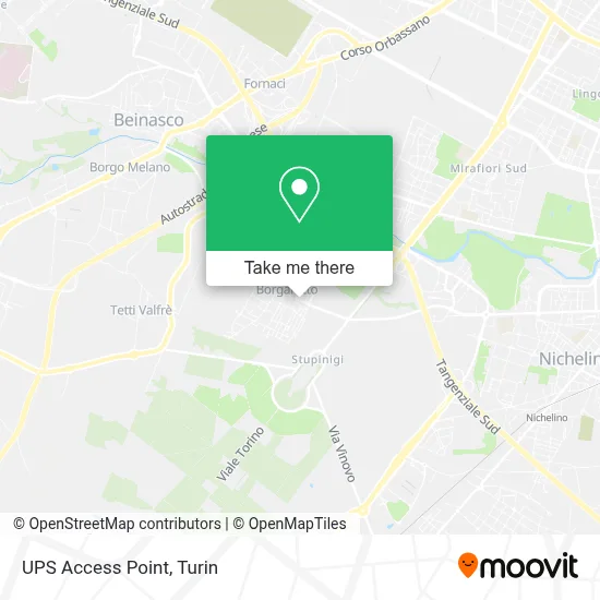 UPS Access Point map
