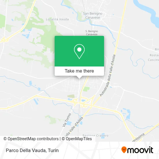 Parco Della Vauda map