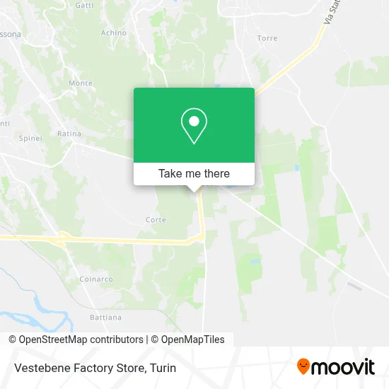 Vestebene Factory Store map