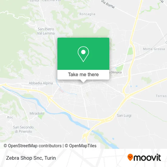 Zebra Shop Snc map
