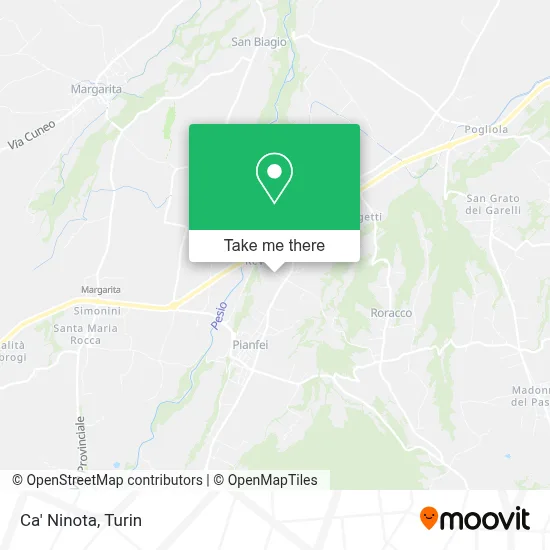 Ca' Ninota map