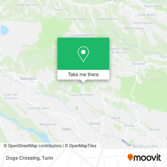 Dogs Crossing map