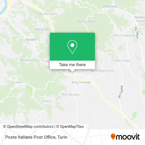 Poste Italiane Post Office map