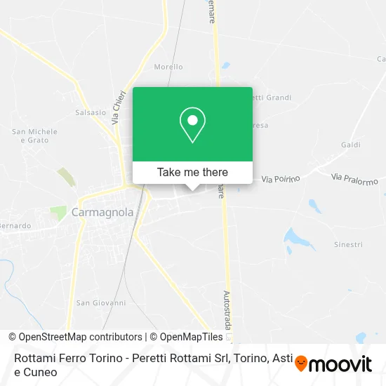 Rottami Ferro Torino - Peretti Rottami Srl map