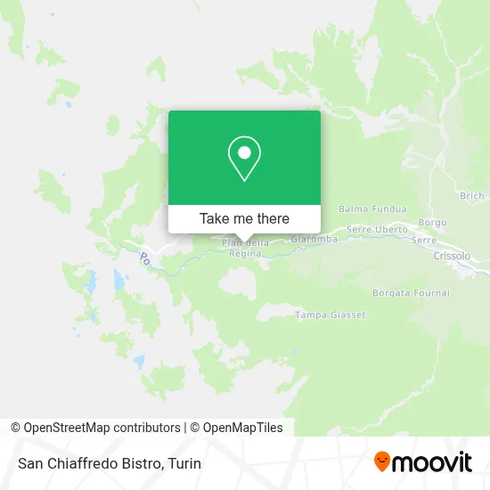 San Chiaffredo Bistro map