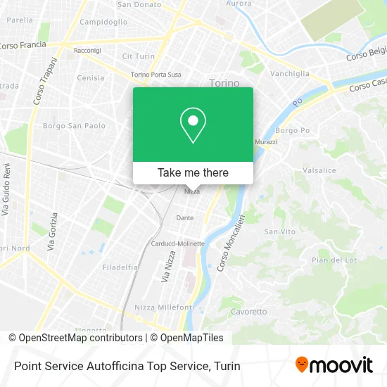 Point Service Autofficina Top Service map