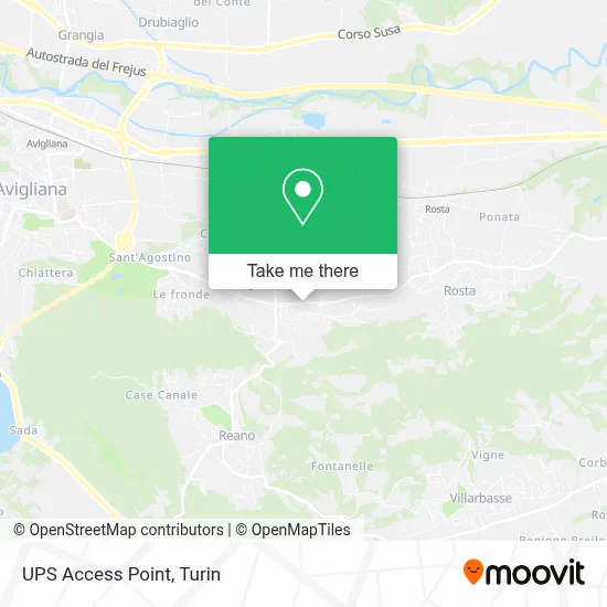 UPS Access Point map