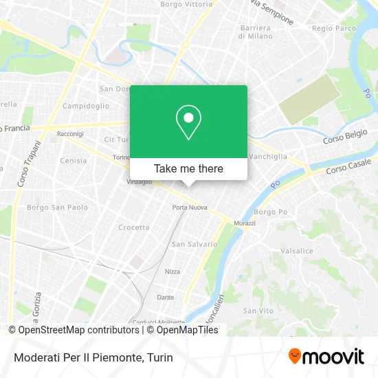 Moderati Per Il Piemonte map