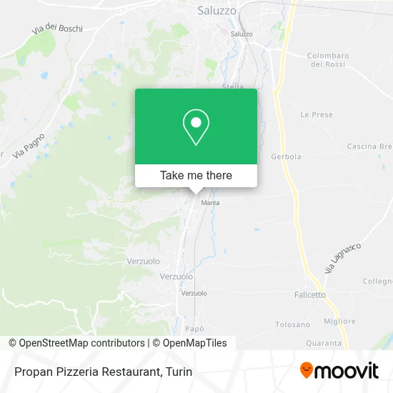 Propan Pizzeria Restaurant map