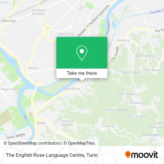 The English Rose Language Centre map