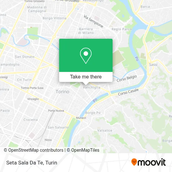Seta Sala Da Te map