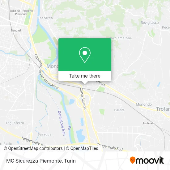 MC Sicurezza Piemonte map