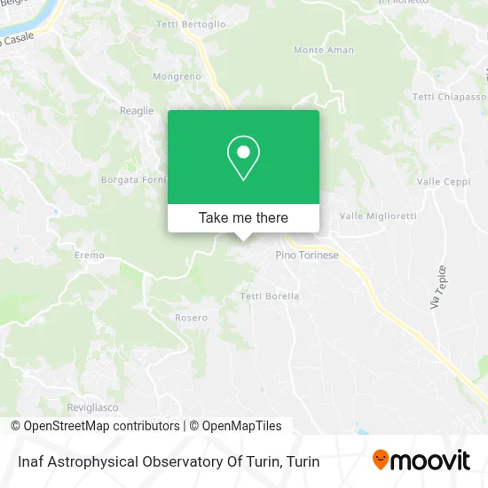 Inaf Astrophysical Observatory Of Turin map