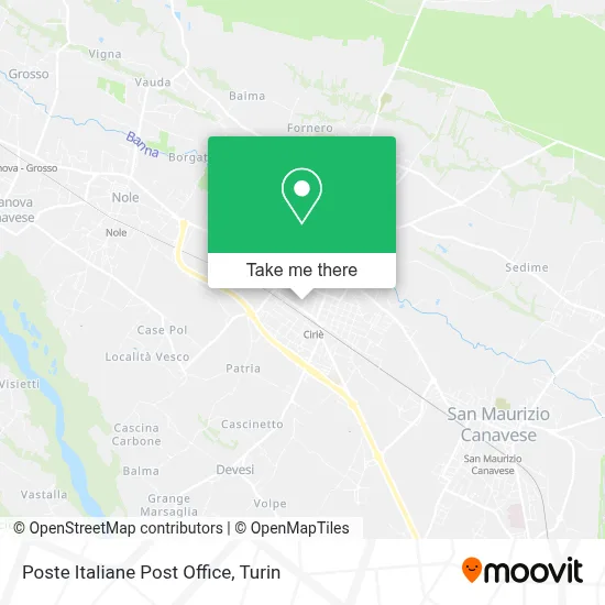 Poste Italiane Post Office map