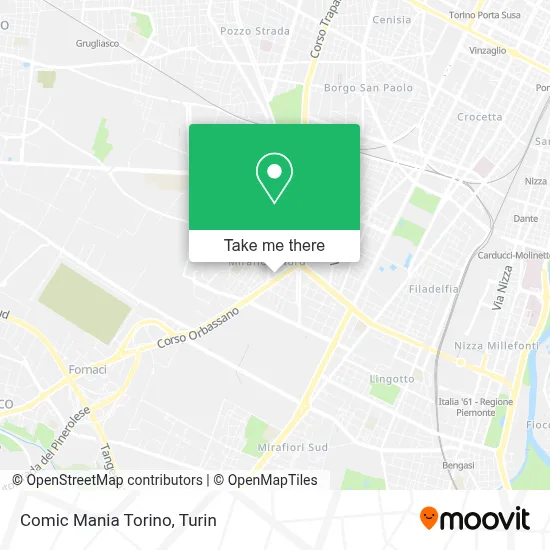 Comic Mania Torino map