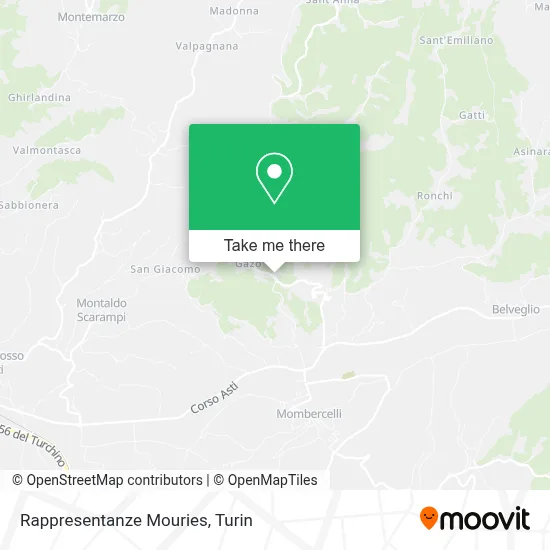 Rappresentanze Mouries map