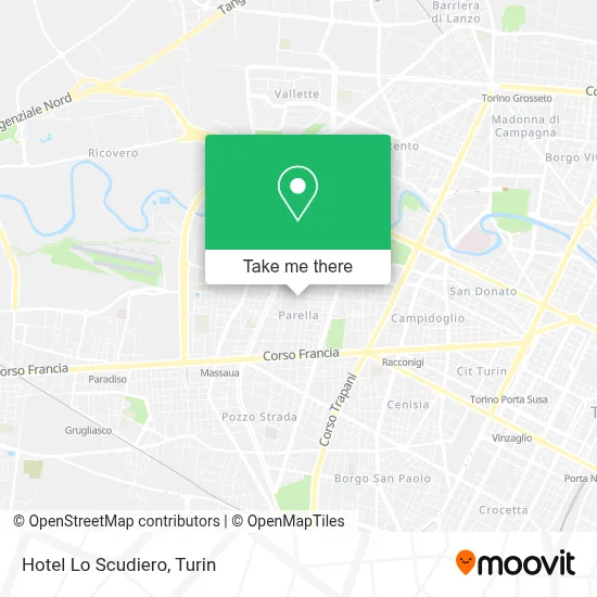 Hotel Lo Scudiero map