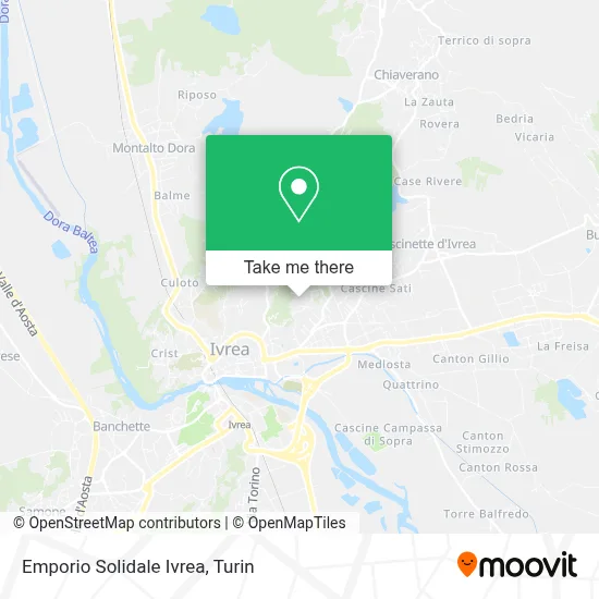 Emporio Solidale Ivrea map