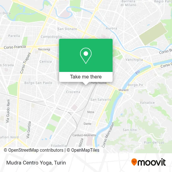 Mudra Centro Yoga map