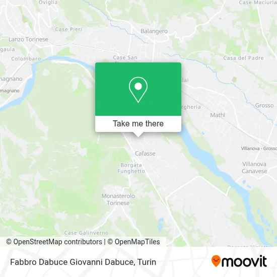 Fabbro Dabuce Giovanni Dabuce map