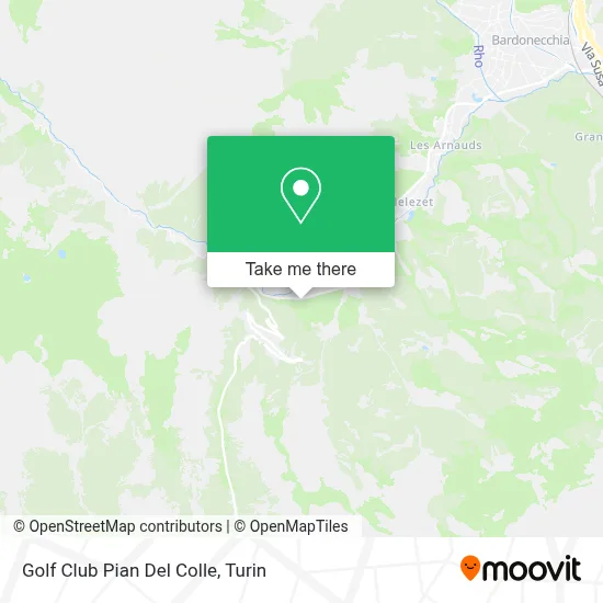 Golf Club Pian Del Colle map