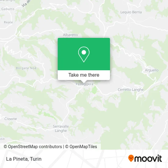 La Pineta map