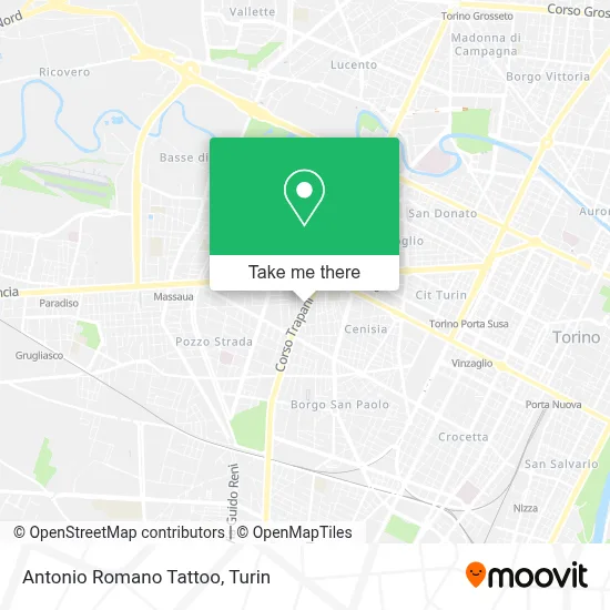 Antonio Romano Tattoo map