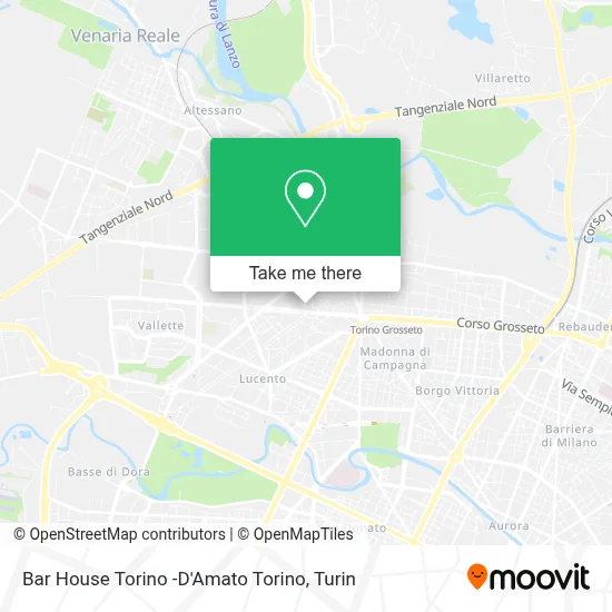 Bar House Torino -D'Amato Torino map