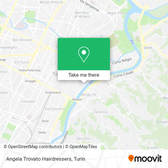 Angela Trovato Hairdressers map