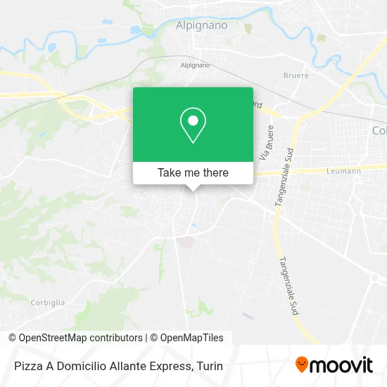 Pizza A Domicilio Allante Express map
