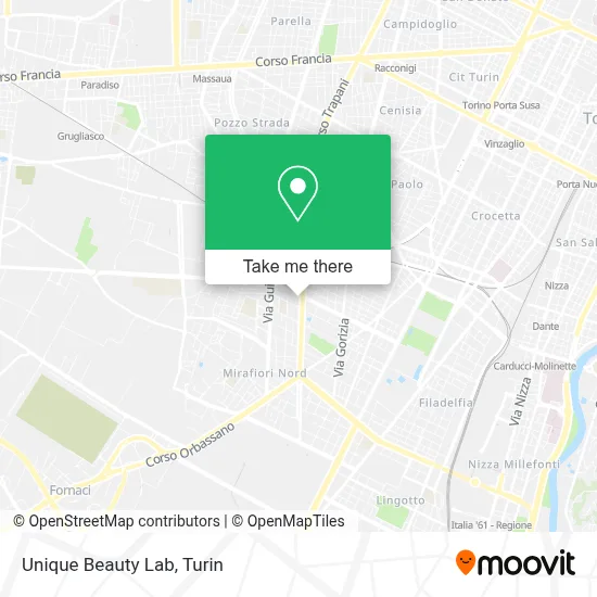Unique Beauty Lab map