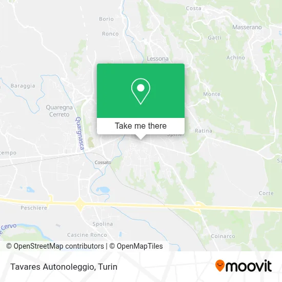 Tavares Autonoleggio map