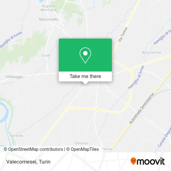 Valecomesei map