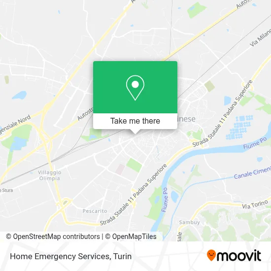 Home Emergency Services map
