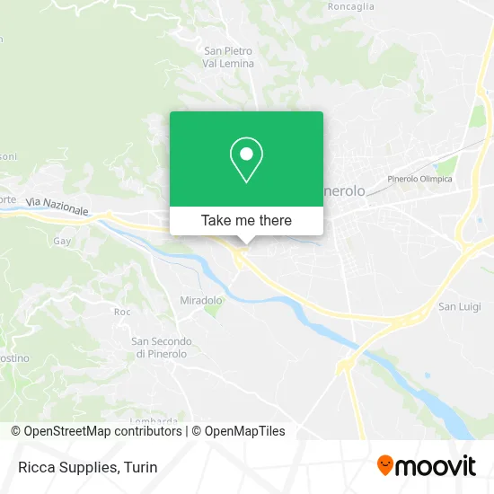 Ricca Supplies map
