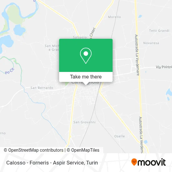 Calosso - Forneris - Aspir Service map
